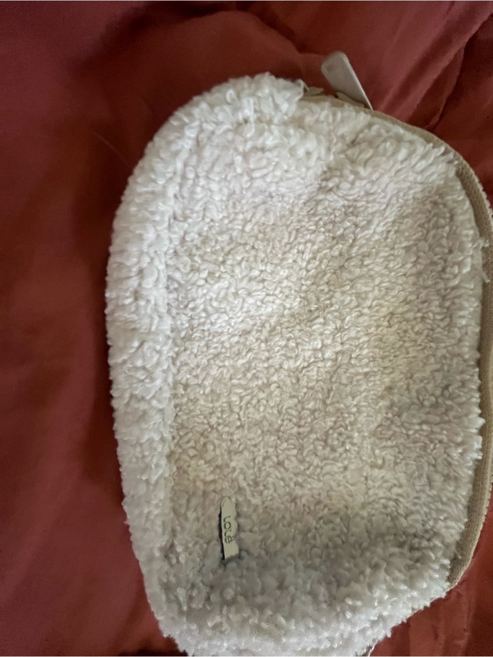 Lole Cream Sherpa Belt Bag Adjustable - Picture 3 of 4